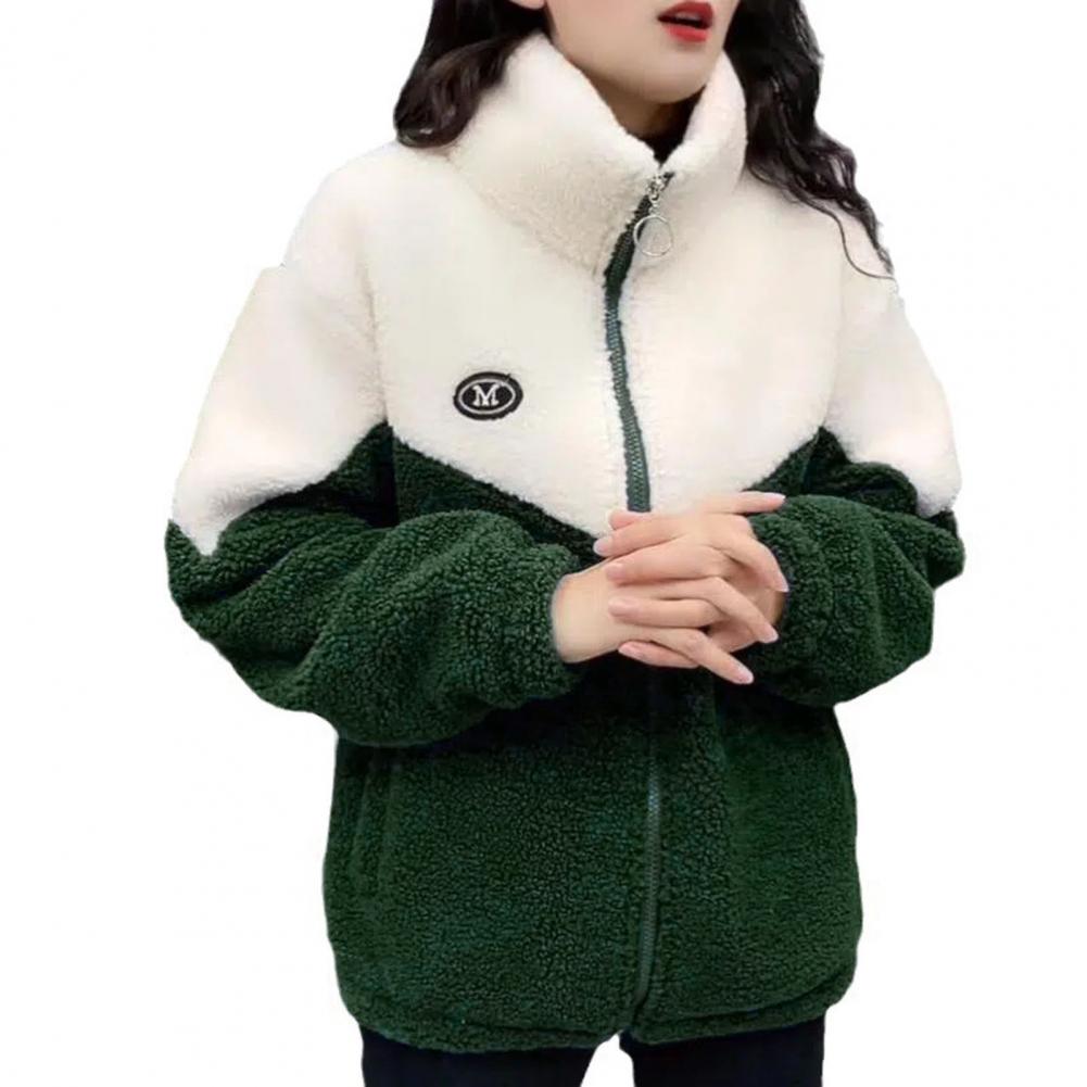 Cozy Harajuku Streetwear: Autumn-Winter Fluffy Fleece Zipper Jacket