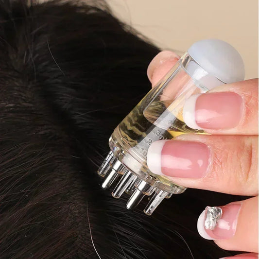 Revive & Nourish: Portable Scalp Applicator Comb for Hair Care