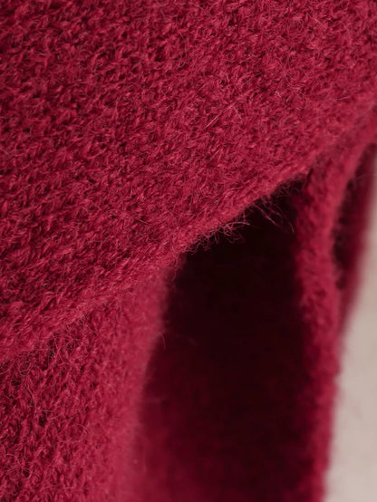 Autumn Chic: Knit Scarf Jacket for Women