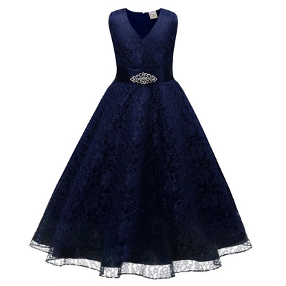 Elegant Mesh Skirt Dress for Girls – Wedding & Party