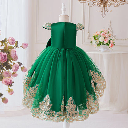 Elegant Embroidered Princess Party Dress