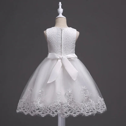 Pearl-Embellished Baby Dress – Formal Pageant Gown