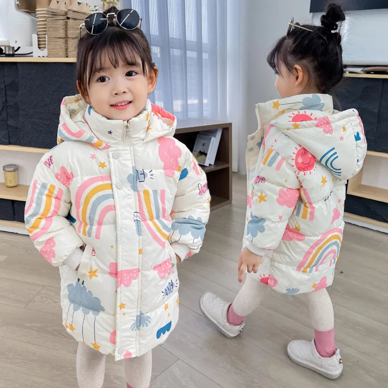 Kids’ Hooded Down Jacket – Warm & Windproof