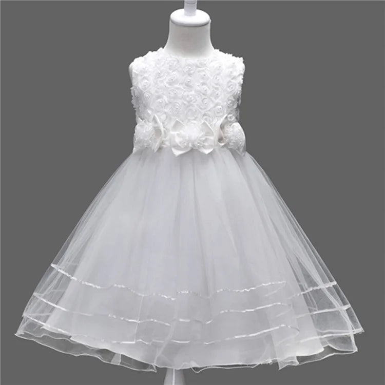 Elegant Mesh Skirt Dress for Girls – Wedding & Party