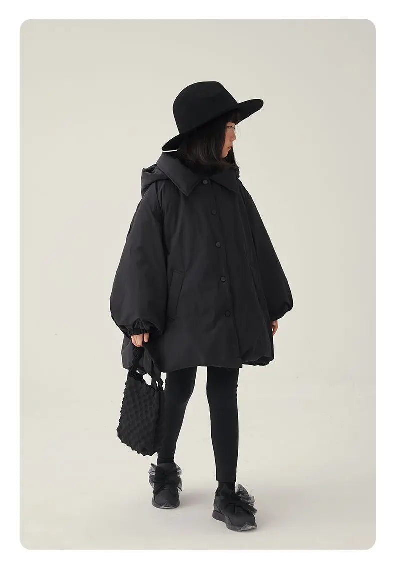 Girls’ Winter Quilted Jacket – Reversible, Korean Style