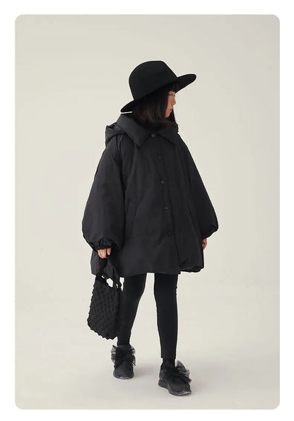 Girls’ Winter Quilted Jacket – Reversible, Korean Style