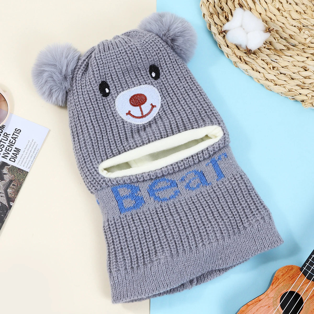 Toddler Bear Hat – Ear & Neck Protection