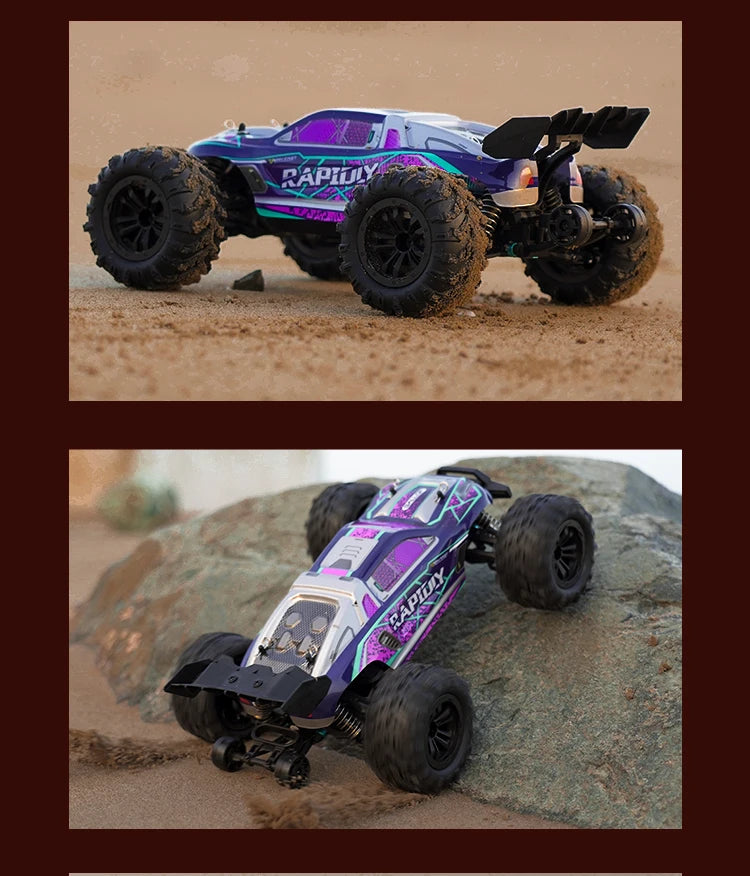 1:16 RC Off-Road Car – High-Speed 4WD Monster Truck with LED Lights