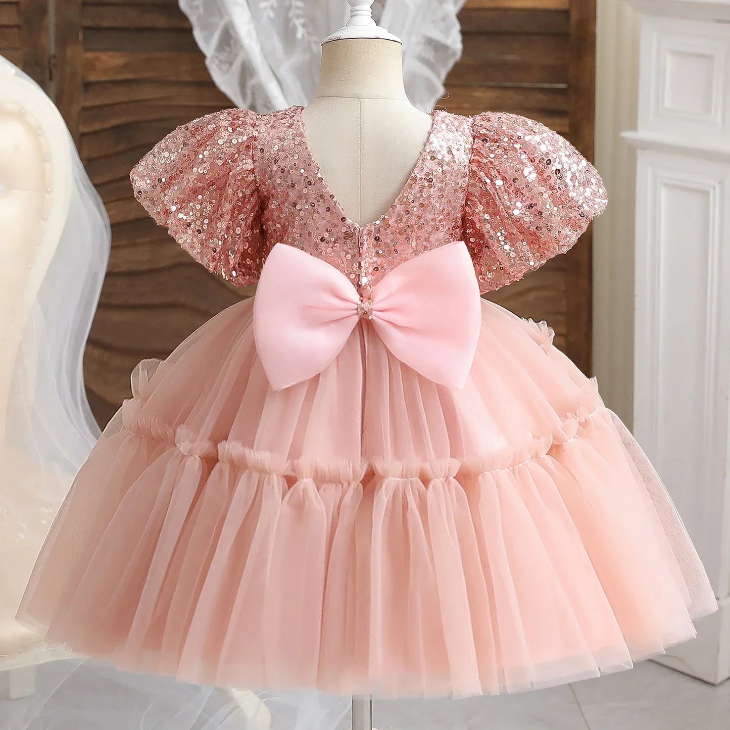 Kids Fancy Birthday & Baptism Summer Dress