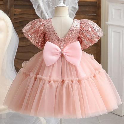 Kids Fancy Birthday & Baptism Summer Dress