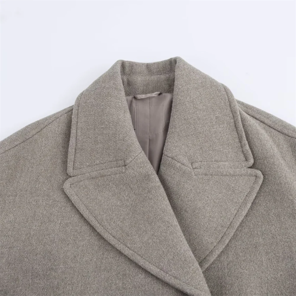 Casual Fall Coat for Women – Double Breasted