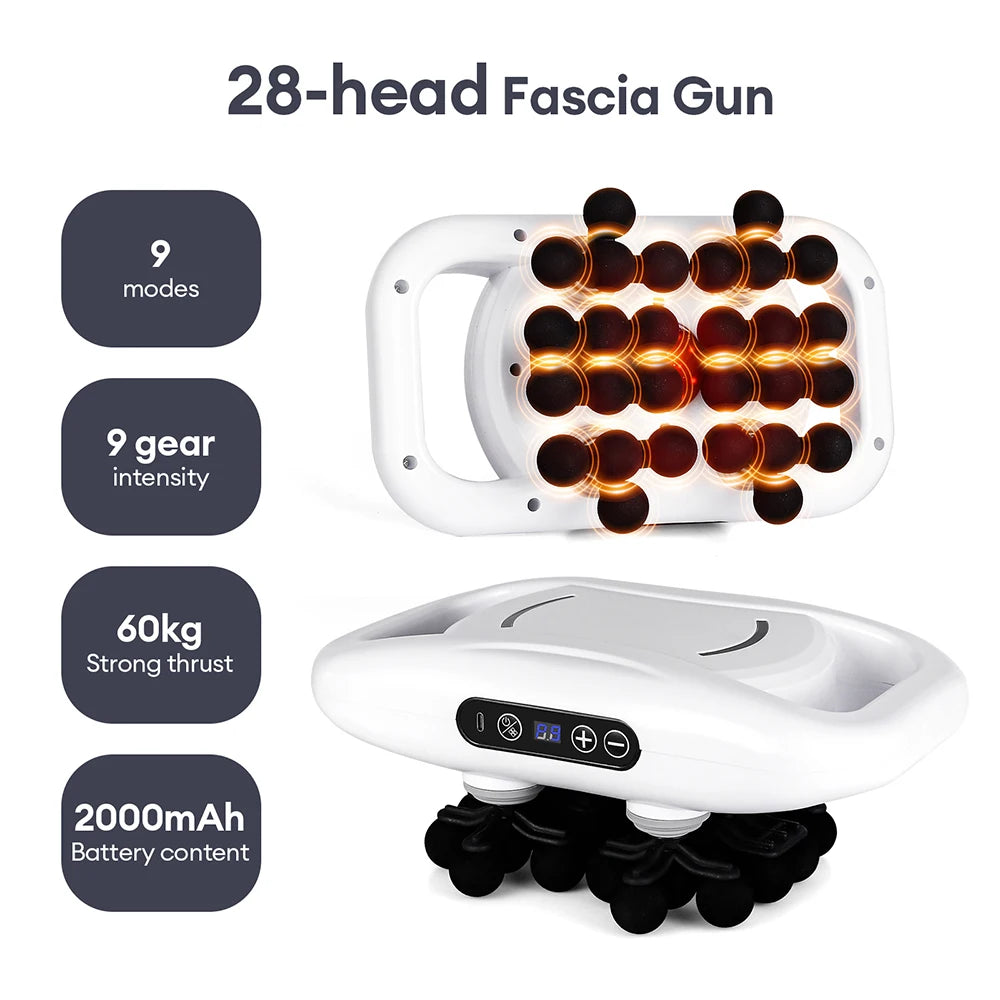 30-Level Pro Massage Gun: High-Frequency Full Body Fascia Tool - Ultra Shoppings