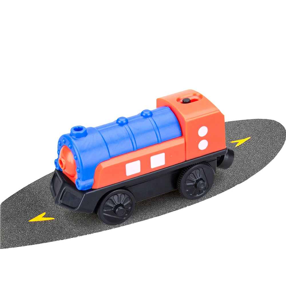 Electric Train Toy Set - Fits Standard Wooden Tracks & Railway Systems