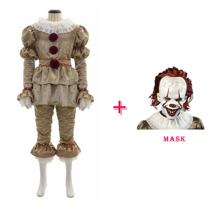 Halloween Horror Clown Costume – Pennywise Style Cosplay Uniform