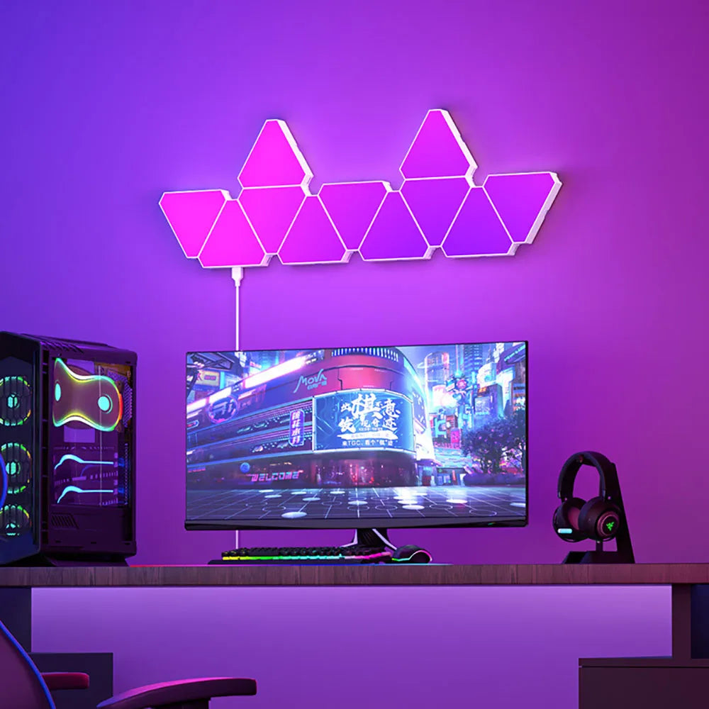 LED RGB Quantum Wall Lamp – Smart Rhythm Light for Modern Spaces