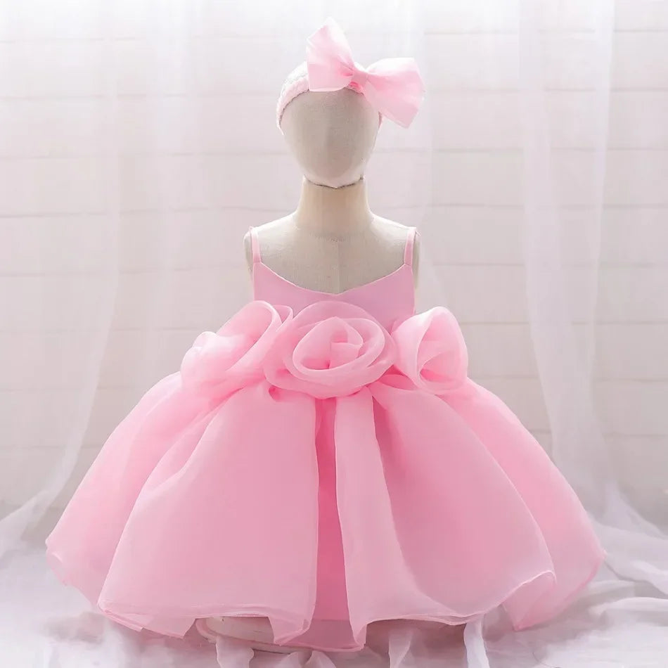 Kids Wedding Dress – Sleeveless Flower Girl Gown