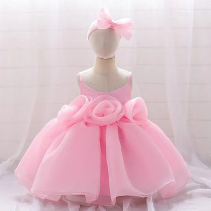 Kids Wedding Dress – Sleeveless Flower Girl Gown