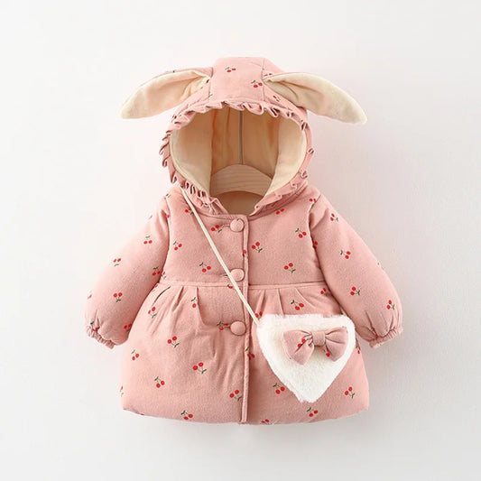 Toddler & Kids Bunny Ear Winter Outerwear