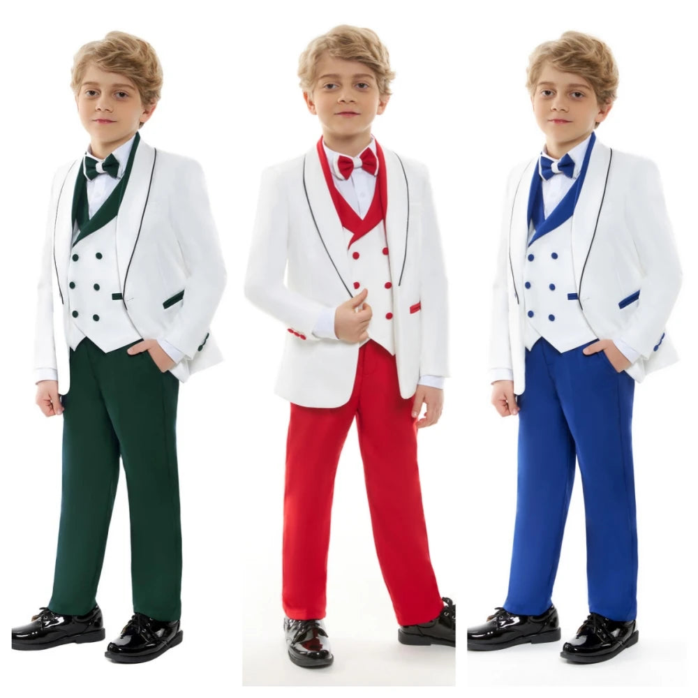 Boys’ Dresswear Outfit – 4-Piece Wedding & Birthday Formal Suit
