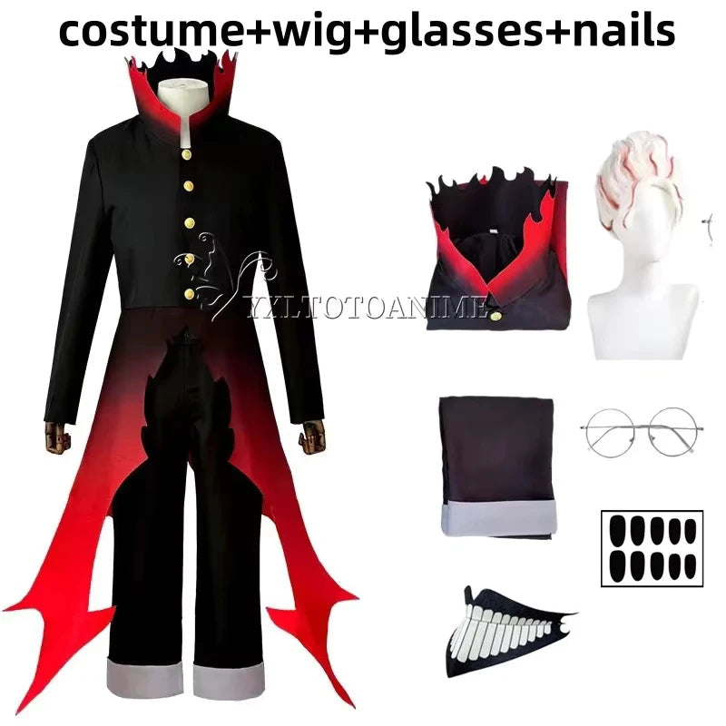 Ken Takakura Halloween Cosplay – Dandadan Party Anime Costume with Wig