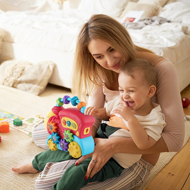 Musical Train Toy – Early Educational Light-Up Play for Toddlers