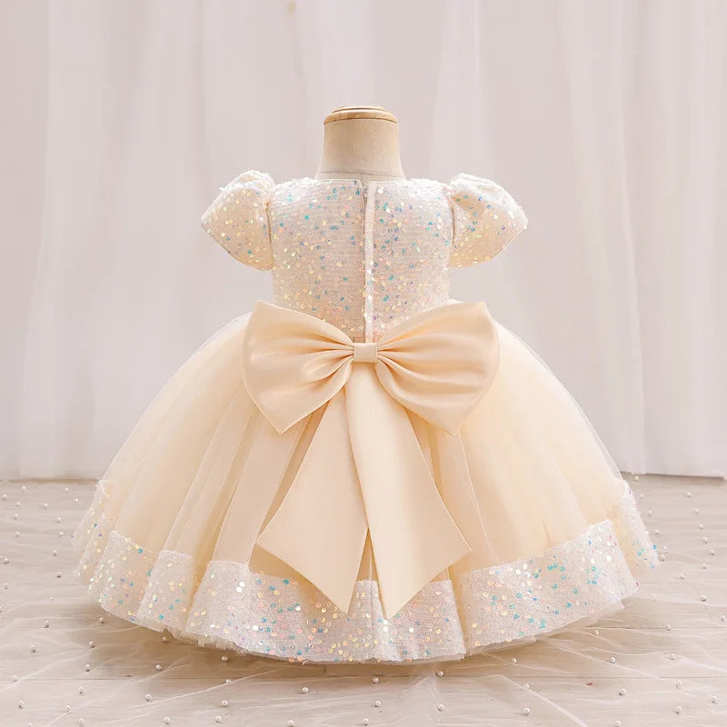 Toddler Princess Dress – Short Sleeve, Sparkly & Fluffy