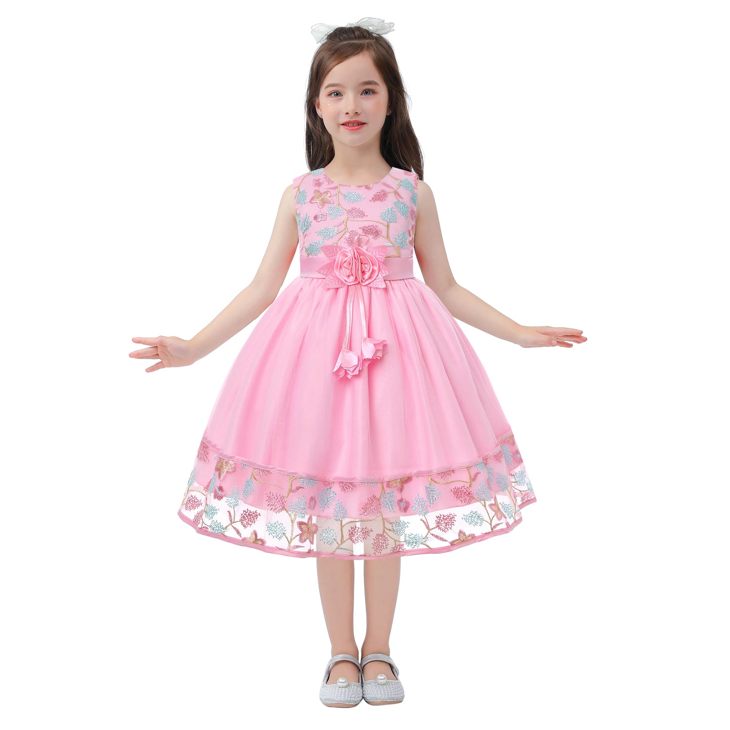 Girls’ Lace Flower Child Wedding & Party Dress