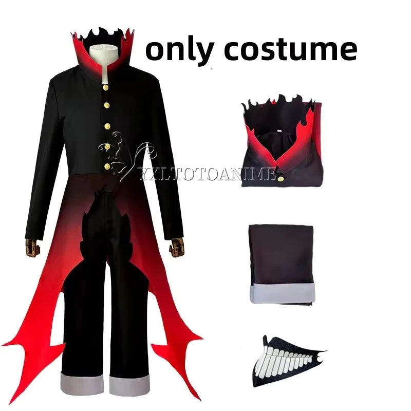 Ken Takakura Halloween Cosplay – Dandadan Party Anime Costume with Wig