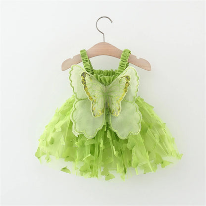 Toddler Girl Embroidered Mesh Party Outfit