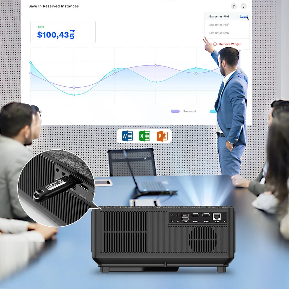 ThundeaL TD98W: Native 1080P Full HD Android Projector (4K Support)