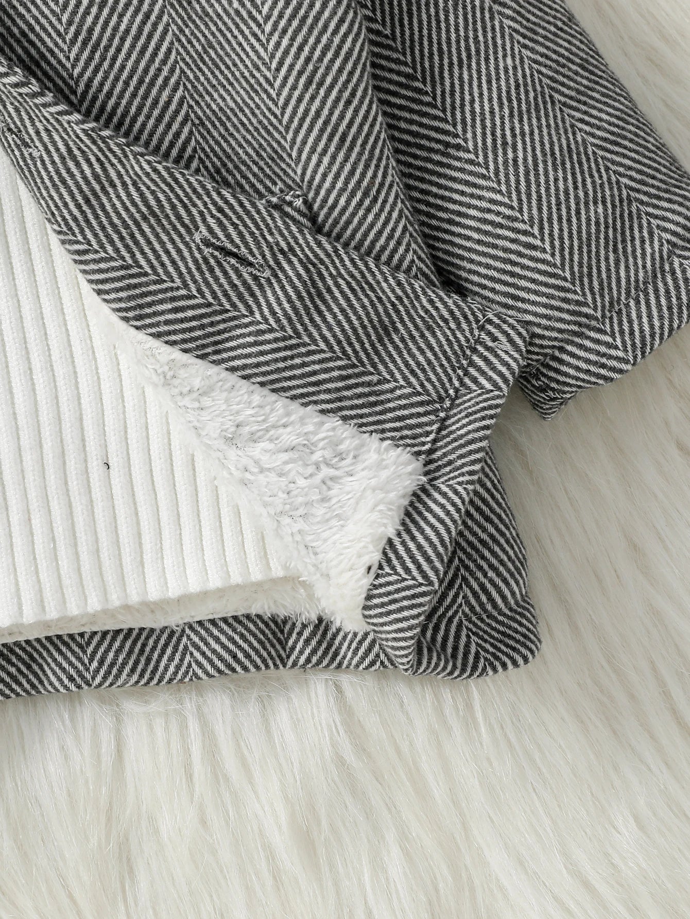 Toddler Warm Jacket with Buttons – 1–3Y Fall/Winter