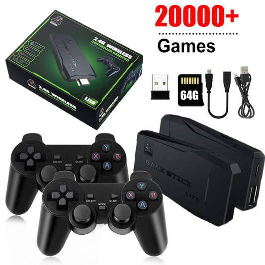 4K Video Game Console – 20,000+ Games with Wireless Controllers