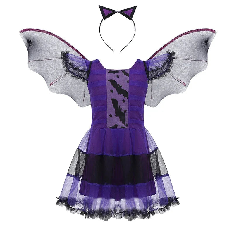 Girls Vampire Halloween Costume – Gothic Tutu Dress