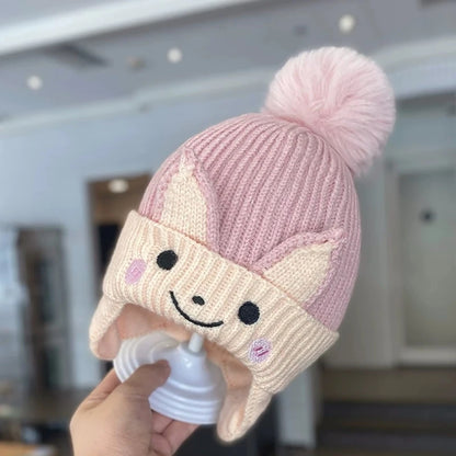 Warm Knit Bear Hat – Baby & Toddler Cap