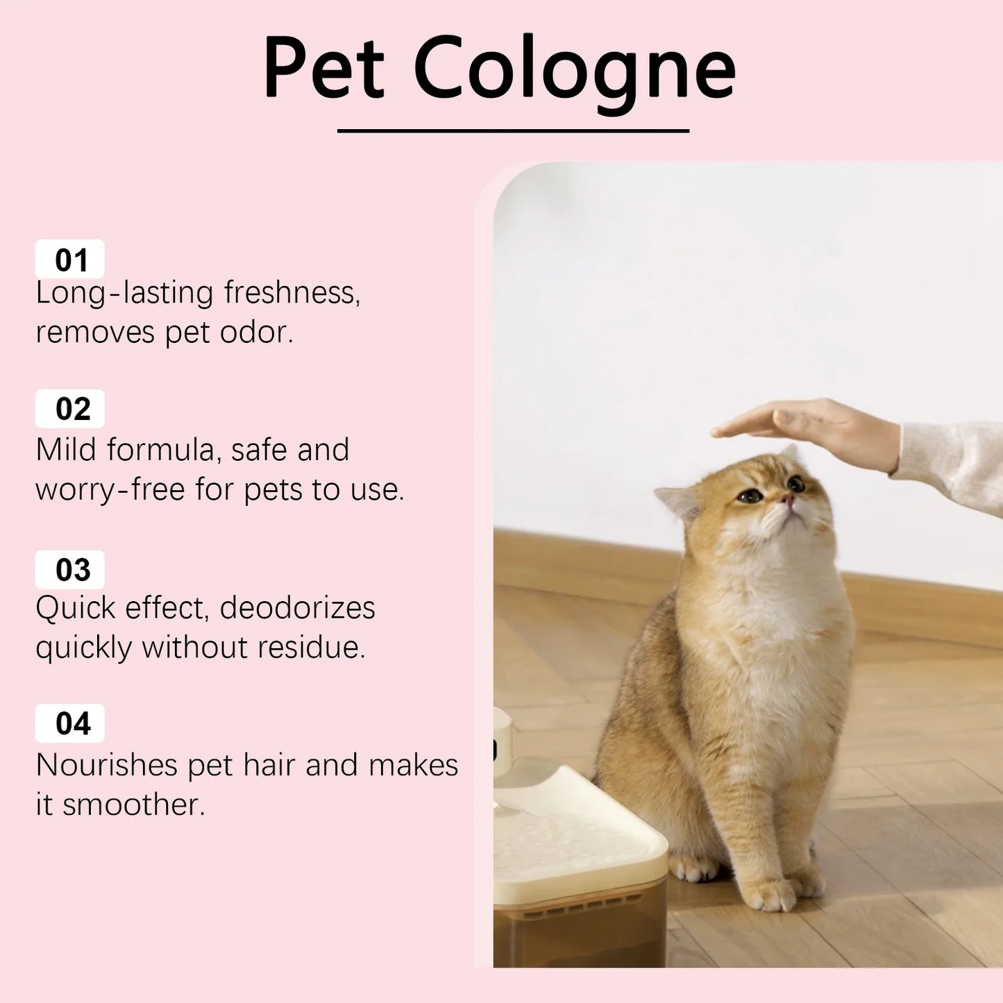 YEGBONG Pet Cologne – Baby Powder Scent, Long-Lasting Freshness & Odor Control