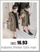 Autumn/Winter Girls’ Jacket – Stylish Hairy Long Coat