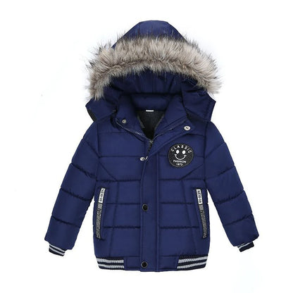 Baby Boys' Winter Coat – Warm Hooded Outerwear (2–6Y)