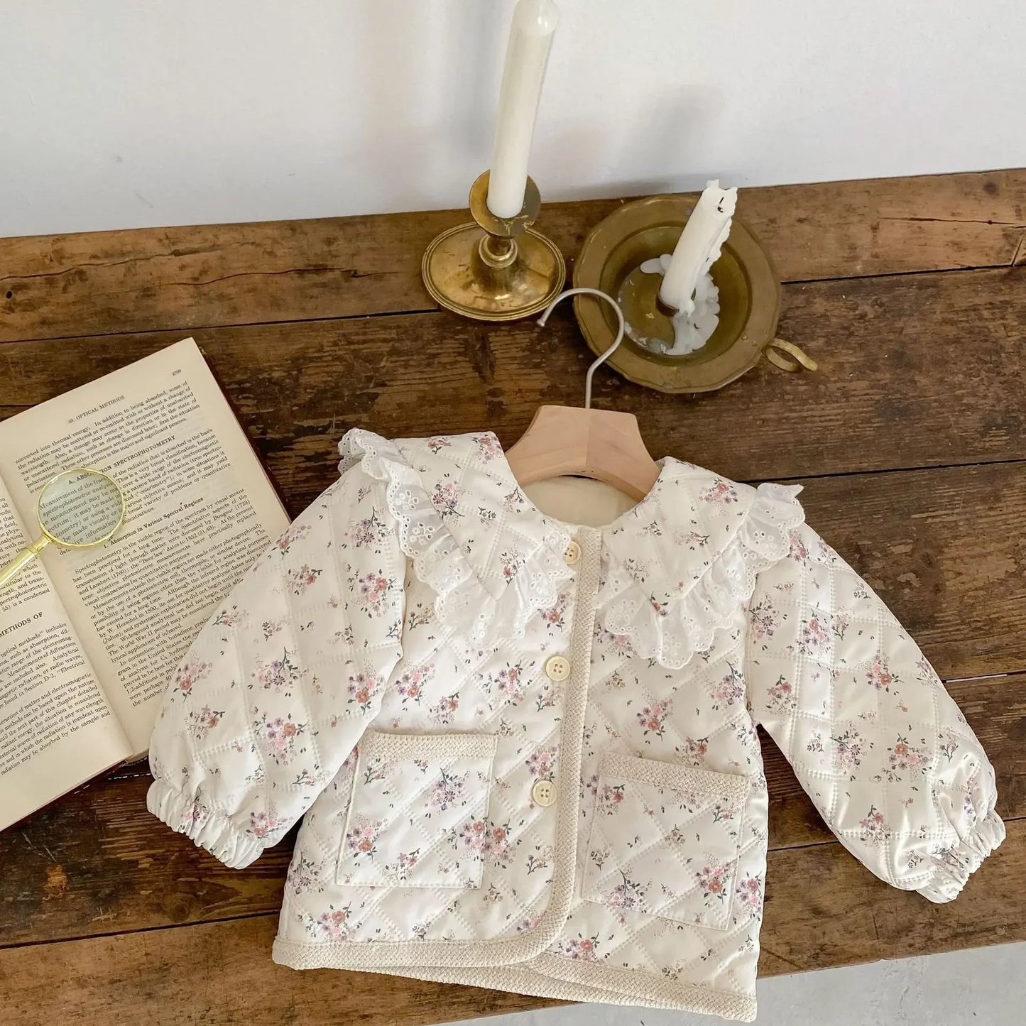 Baby & Toddler Girls’ Winter Coat – Soft Floral