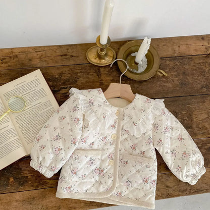 Baby & Toddler Girls’ Winter Coat – Soft Floral