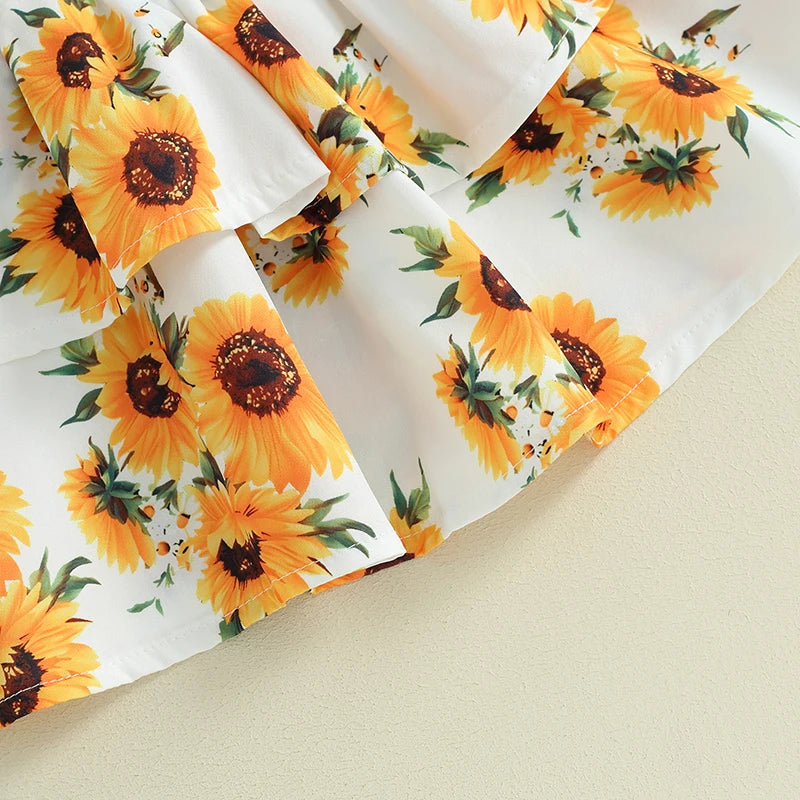 Sweet Baby Girl Summer Clothing Set 3Pcs