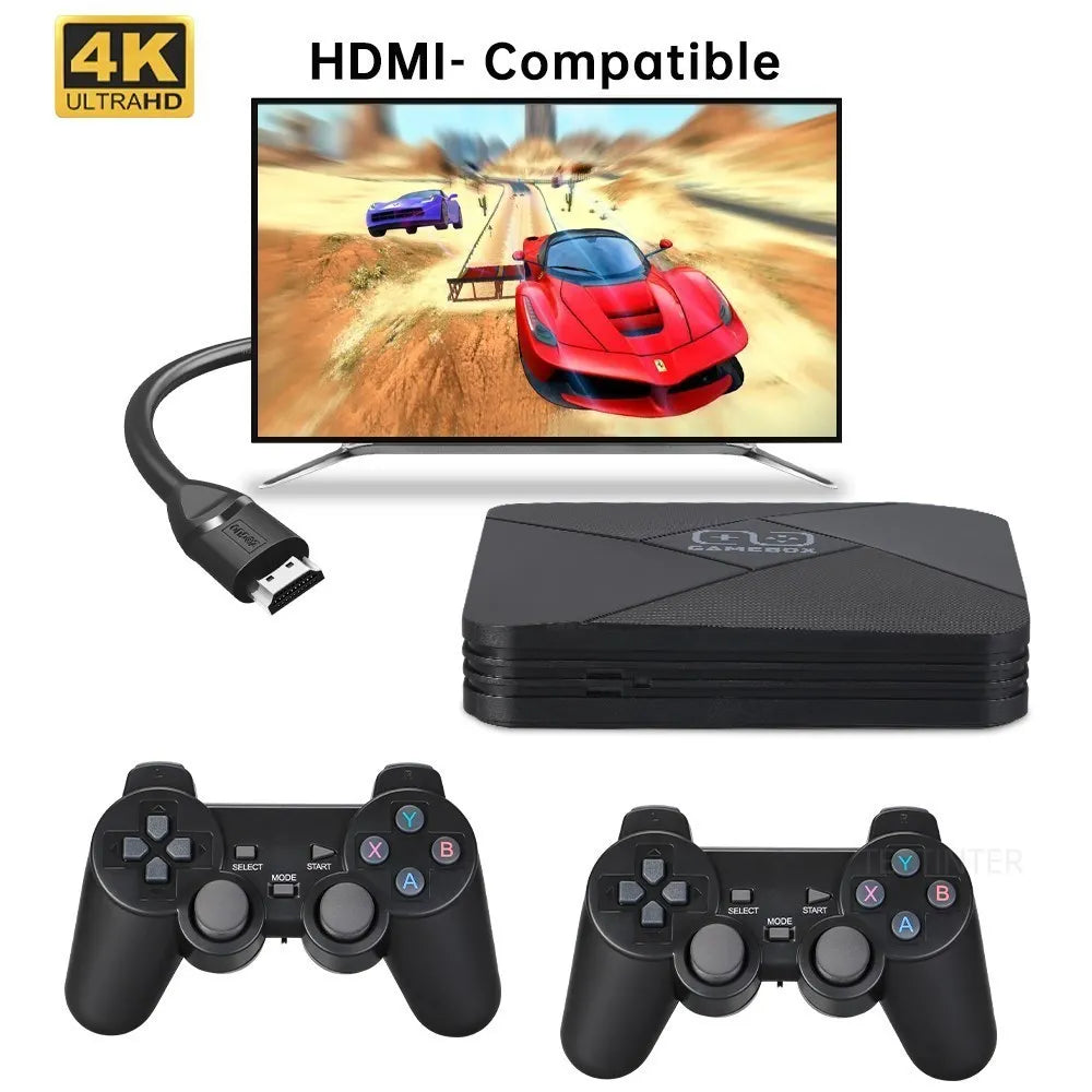 Dual-System 4K HD Game Stick – 40,000+ Games in One Compact Console