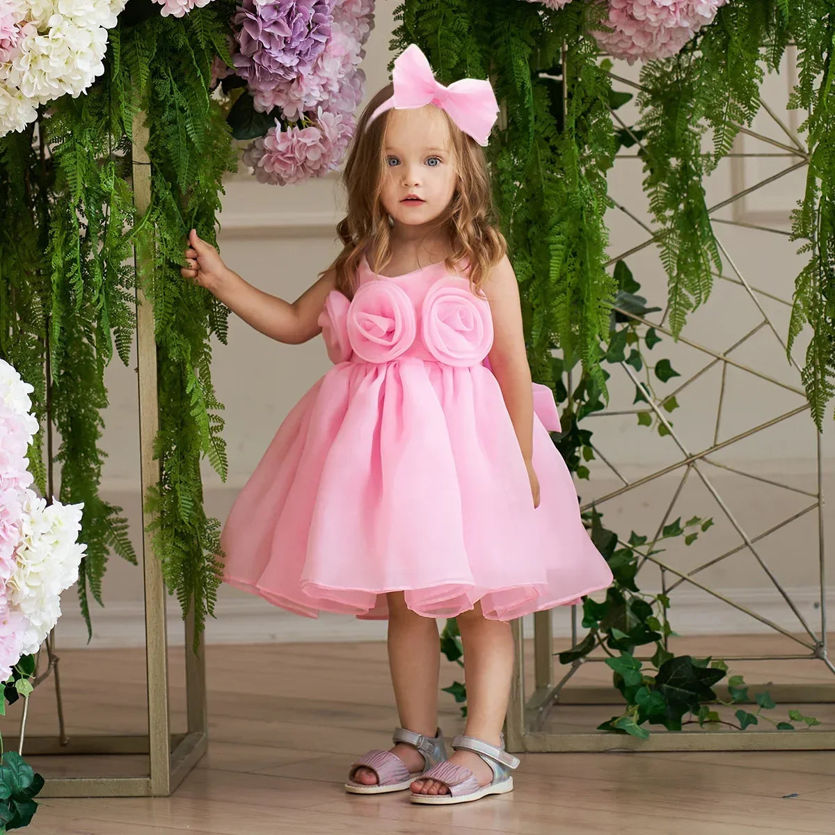 Kids Wedding Dress – Sleeveless Flower Girl Gown