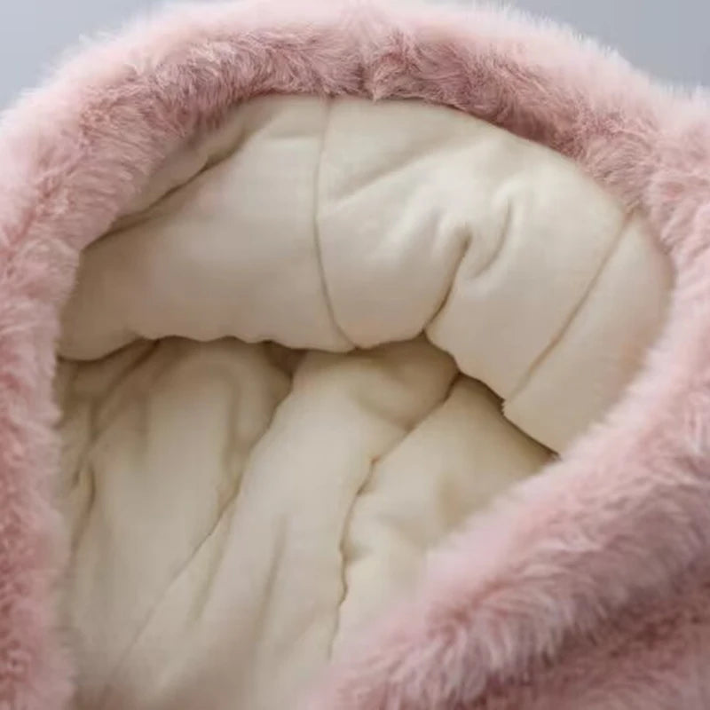 Warm Girls’ Jacket – Long Sleeve Plush Outerwear