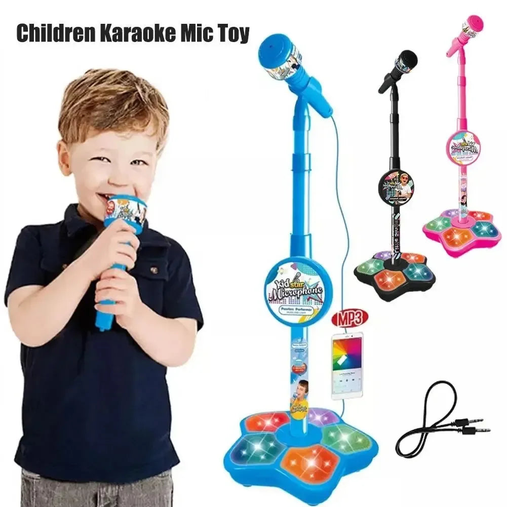 Kids’ Karaoke Microphone with Stand – Musical Educational Toy