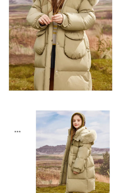 Kids’ Cotton Winter Coat – Hooded, Thick & Stylish for Girls