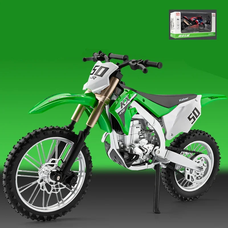 1:12 Kawasaki KX450 Diecast Off-Road Motorcycle Model – Perfect Gift for Kids