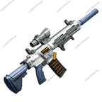 Ultra Shoppings M416 shell-throwing soft bullet sniper gun with jumping shell case, DIY assembly toy gun for kids and enthusiasts.