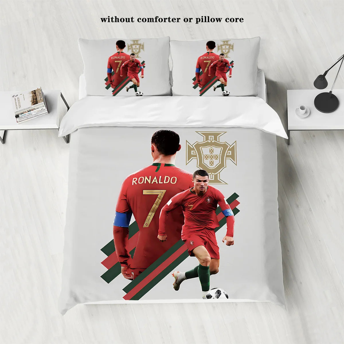 Soccer Star Bedding Set: Stylish Duvet & Pillowcases for Bedroom