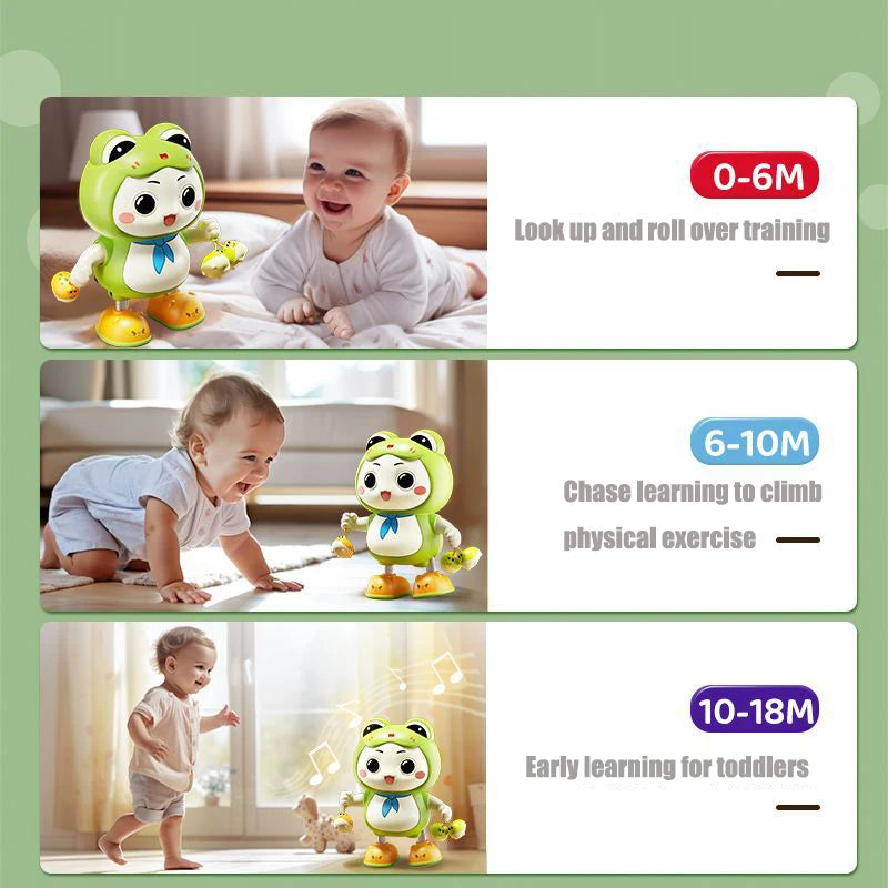 Dancing Frog Electronic Pet Toy – Light, Music & Crawling Fun for Kids!