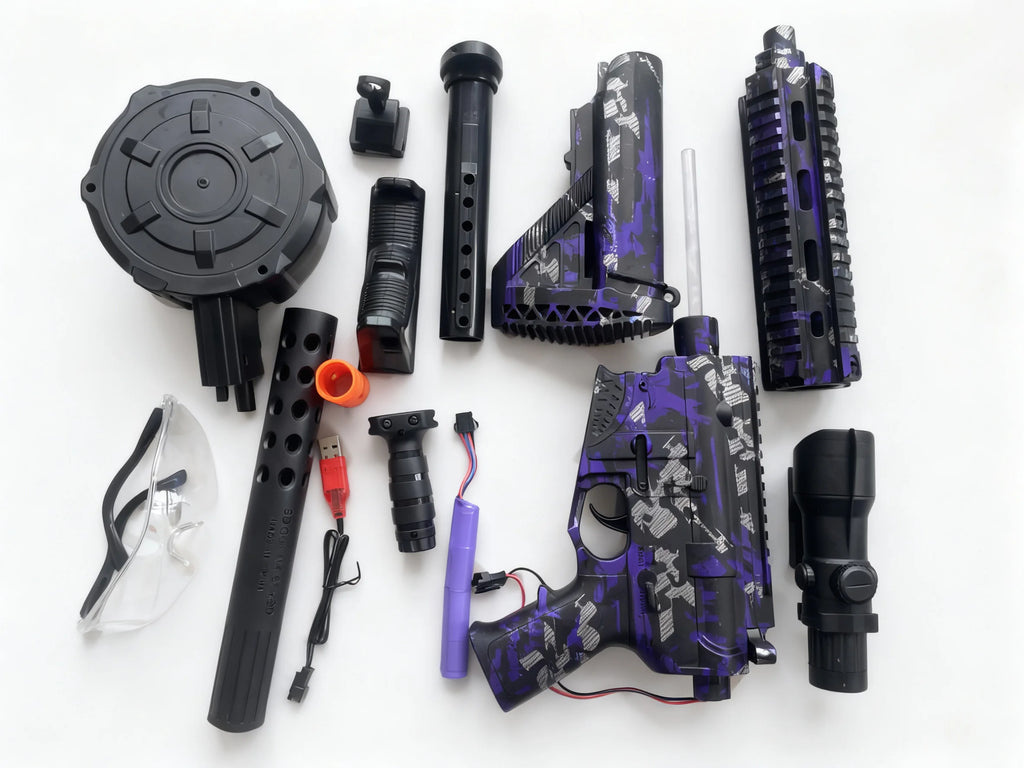 Ultra Shoppings M416 Full Auto Gel Blaster Gun with 16m shooting range, ideal for outdoor battlefield fun for men and teens.